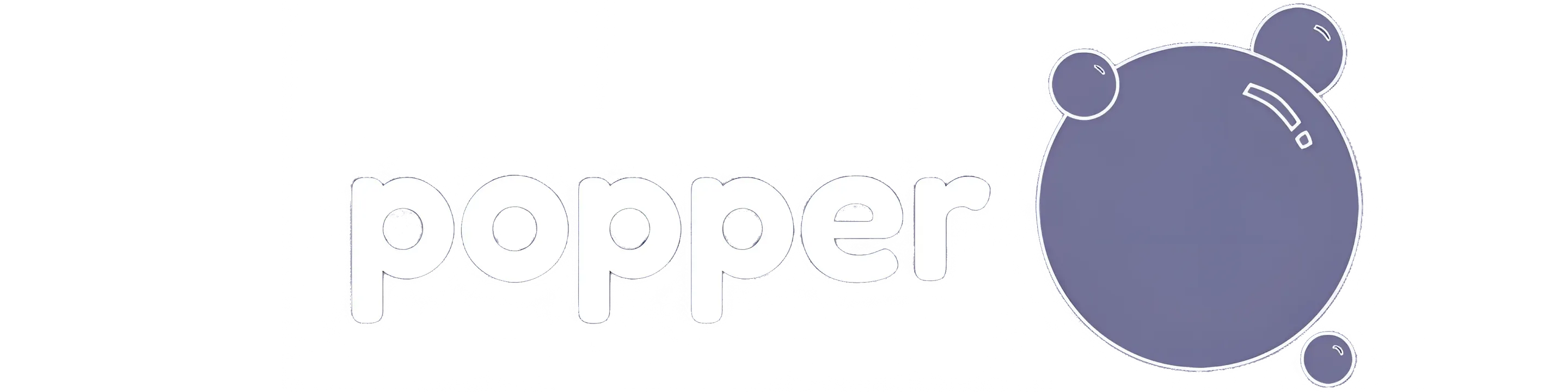 Popper logo and homepage.